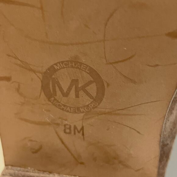 MICHAEL KORS Women’s Sunny Ankle Booties Suede Flat Size 8M Dark Caramel - Picture 12 of 13